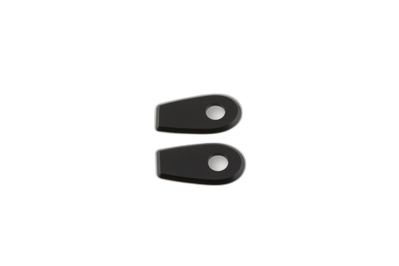 Alu Blinker-Montageplatten hinten für BMW RnineT, Schwarz, Set