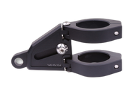 CNC Aluminum Lamp Holder Set EXTEND for Ø 42-43 mm, length adjustable, black
