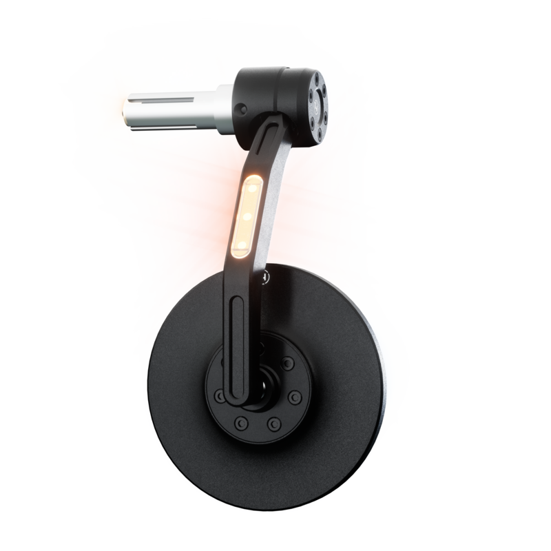 Conero Black Edition Lenkerendenspiegel mit LED-Blinker