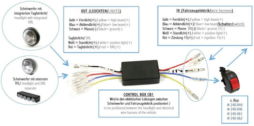 DRL Control Box CB1, Daytime Running Light Circuit