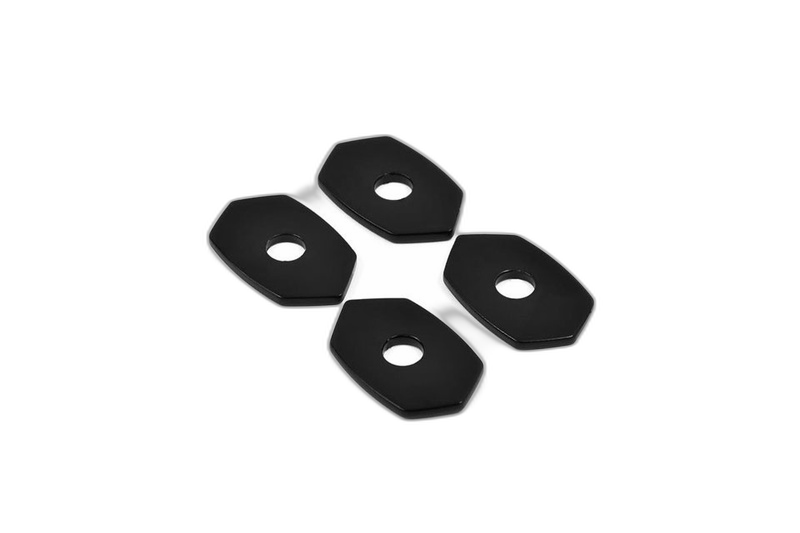 Indy Spacer Montageplatten Alu Schwarz, für div. Kawasaki