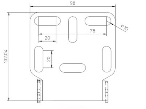 License Plate Holder Universal type 1