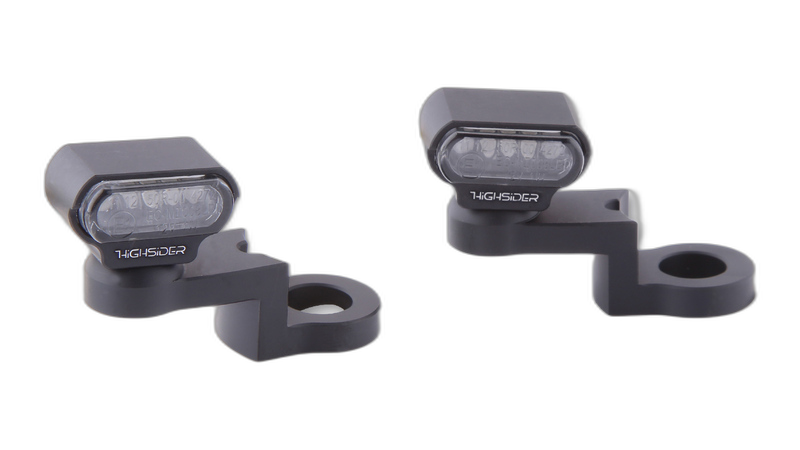 LED Blinker mit CNC Spiegelbefestigung TYP 1