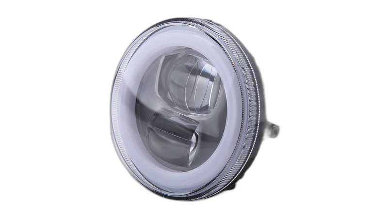 LED Headlight Insert TYPE 9, round, 120 mm, with parking light ring