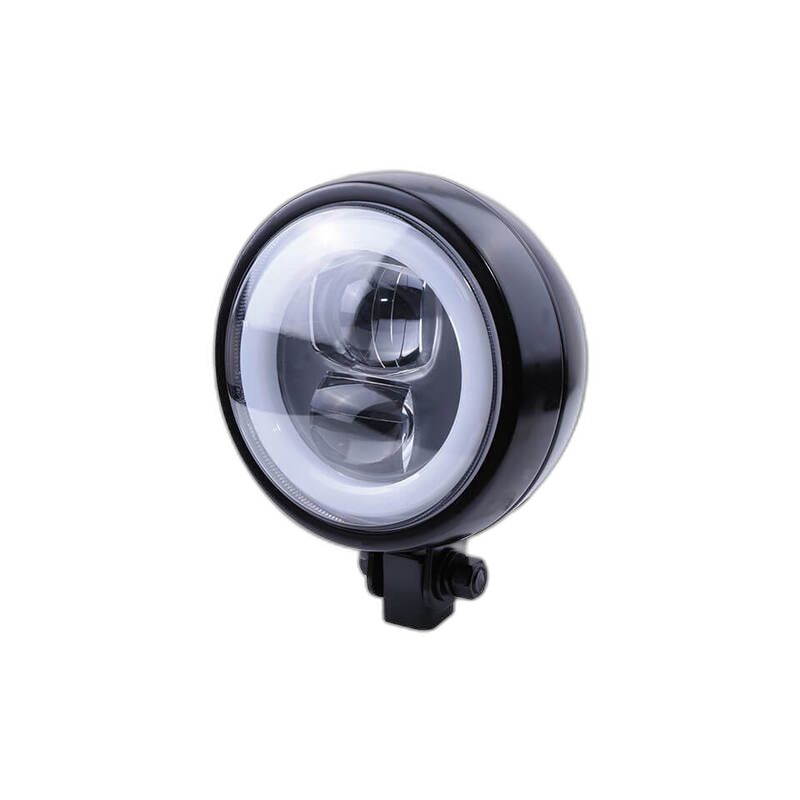 LED Headlight Flat Type 9 with Parking Light Ring