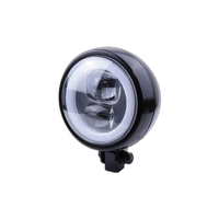 LED Headlight Flat Type 9 with Parking Light Ring