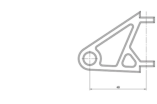 Headlight Mount Set XS for 38-41 mm Ø, black