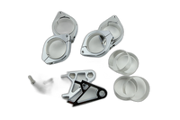 Lamp holder set, XS, 35-37 mm Ø, chrome