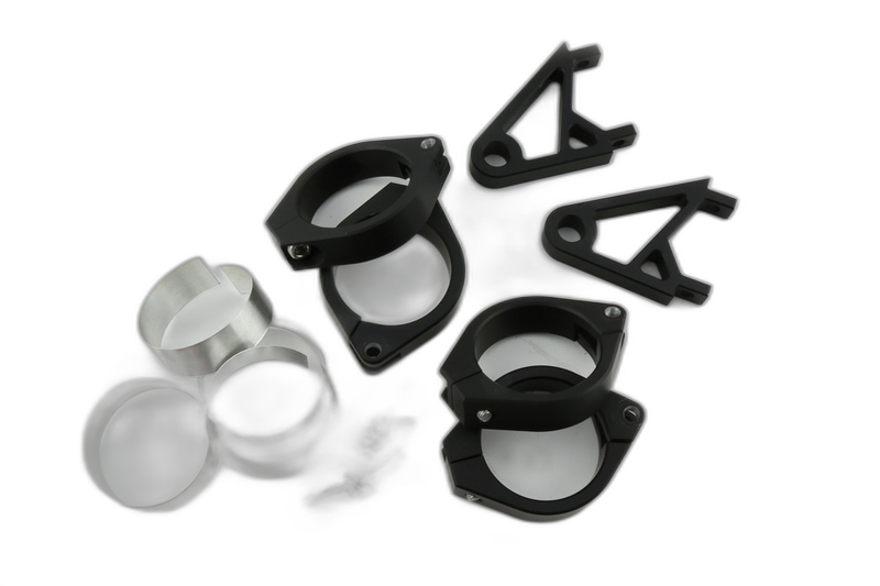 Lampenhalter Set, XS, 35-37 mm Ø, schwarz