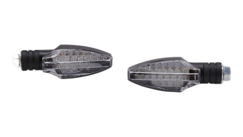 Smart Como LED Indicators Housing Black / Lens Clear, Front & Rear