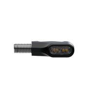 Ventura-X LED-Blinker, Schwarz, getöntes Glasgrau