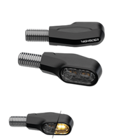 Ventura-X LED-Blinker, Schwarz, getöntes Glasgrau