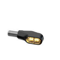 Ventura-X LED-Blinker, Schwarz, getöntes Glasgrau