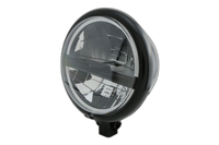 per 5 3/4 inch LED headlight BATES STYLE TYPE 5, black, bottom mount
