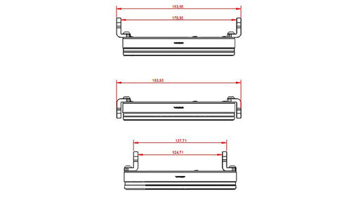 pro 5 3/4 Zoll LED-Scheinwerfer FRAME-R2 TYPE 10, schwarz, Befestigung seitlich
