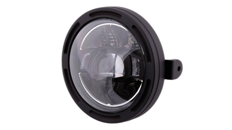 pro 5 3/4 Zoll LED-Scheinwerfer FRAME-R2 TYPE 10, schwarz, Befestigung seitlich
