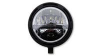 per 5 3/4 inch LED headlight FRAME-R2 TYPE 5, black, bottom mount