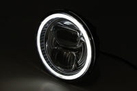 for 5 3/4 inch LED headlight FRAME-R2 TYPE 7, black, bottom mount