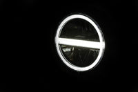 pro 5 3/4 Zoll LED-Scheinwerfer PECOS TYPE 6, mattschwarz, mit TFL, Befestigung unten
