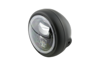 pro 5 3/4 Zoll LED-Scheinwerfer PECOS TYPE 7, mattschwarz, mit Standlichtring, Befestigung seitlich