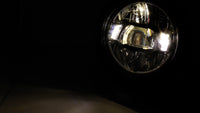 for 5 3/4 inch LED headlight insert TYPE 10, smoke gray reflector, with parking light