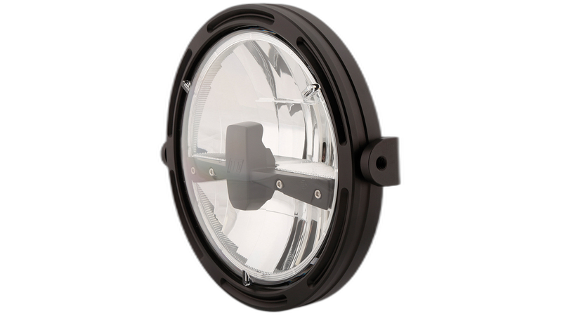 per 7-inch LED Headlight FRAME-R1 TYPE 3, black, side mounted