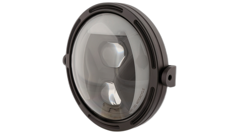 pro 7 Zoll LED-Scheinwerfer FRAME-R1 TYPE 8, schwarz, Befestigung seitlich