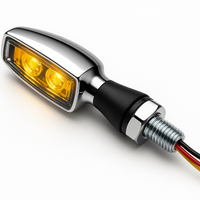 pro Blaze LED Turn Signal Housing Chrome / Lens Clear, Front & Rear