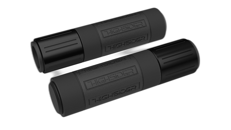 pro Conero Griffgummi Schwarz glänzend Mit polierten Fasen, 7/8 Zoll (22,2 mm), 132 mm