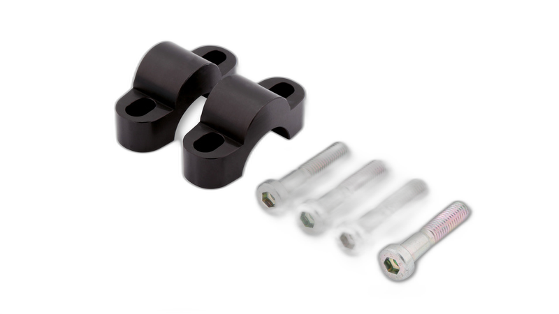 per Handlebar Risers 15mm, black for Ø28.6mm Handlebars