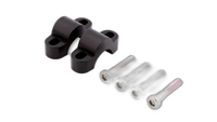 per Handlebar Risers 15mm, black for Ø28.6mm Handlebars