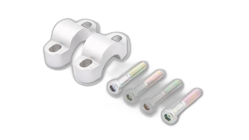 per 15mm handlebar riser, silver for Ø28.6mm handlebars