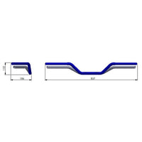 for Handlebar Kit Flat Track L14, Ø25.4 mm with Brake Line, H-D Nightster, 22