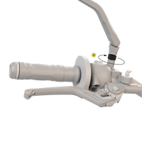 pro Lenkerspiegeladapter M10x1,5 RH auf M8, Matt-Schwarz