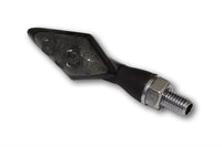 pro PEN HEAD DOUBLE 2in1 LED indicator with position light, black housing, tinted lens