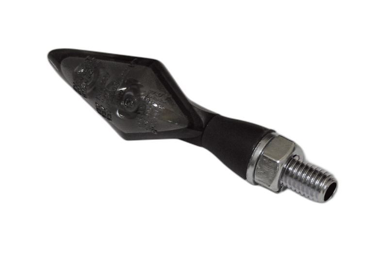 pro PEN HEAD DOUBLE 2in1 LED indicator with position light, black housing, tinted lens
