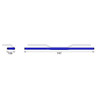 pro X-Bar Alu-Lenker Drag Bar XD1, 1 1/8 Zoll, schwarz