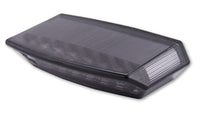 smart BOSTON LED Rücklicht, schwarze Basisplatte, getöntes Glas
