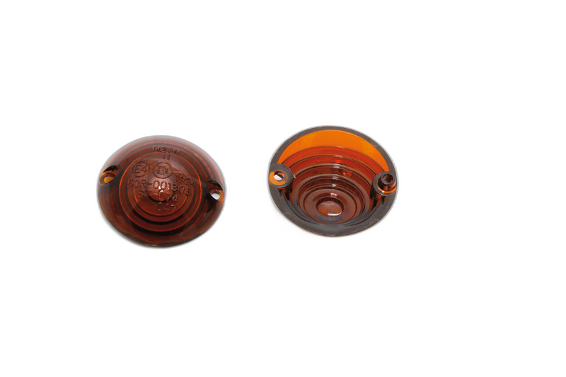 Smart indicator lenses for "Ox-eye" indicators, tinted