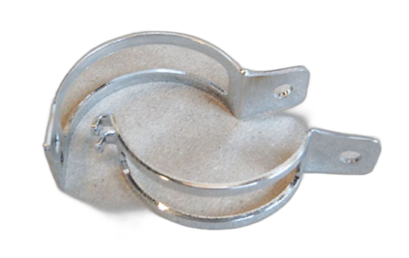 smart Blinkerschelle, zweiteilig, verchromt, Rohrbefestigung 39-42mm