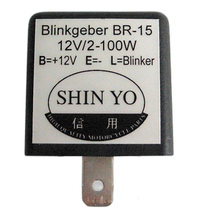 smart Blinkrelais SY-02, 3polig, 12 VDC, 1-100 Watt