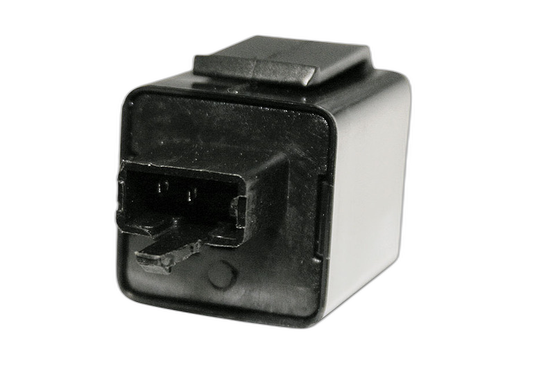 smart indicator relay, electronic 12 V, slim 3-pin connector with 2 terminals