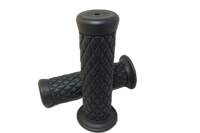 smart Custom Diamond Style Lenkergriffe 1 Zoll schwarz Paar