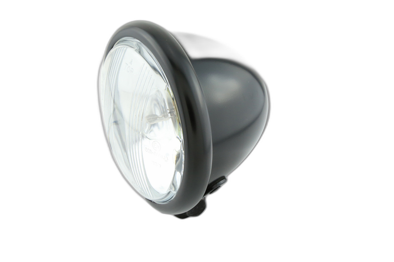 Smart 4 1/2 Inch Bates Style Headlight, Matte Black