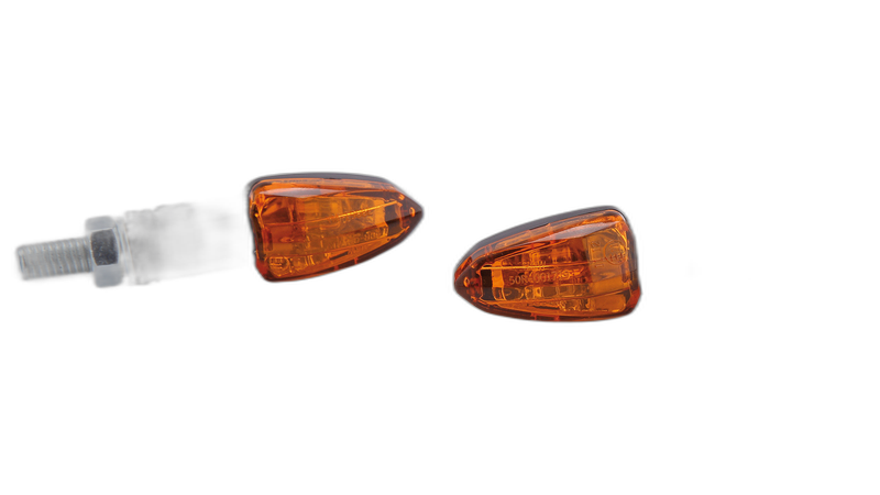 smart Halogen Turn Signal LIZZARD, black, yellow lens, 12V/6W