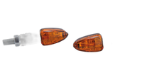 smart Halogen Turn Signal LIZZARD, black, yellow lens, 12V/6W