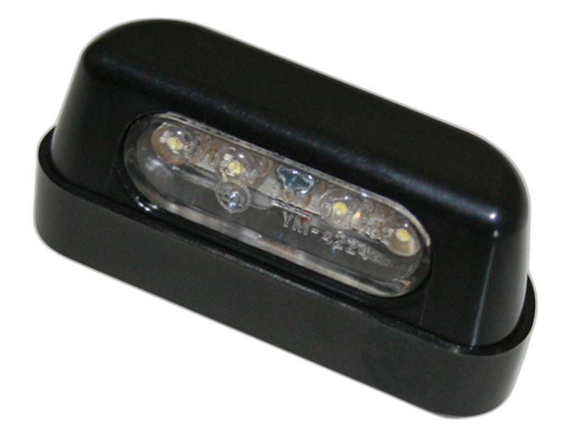 smart LED Kennzeichenbeleuchtung, ABS schwarz