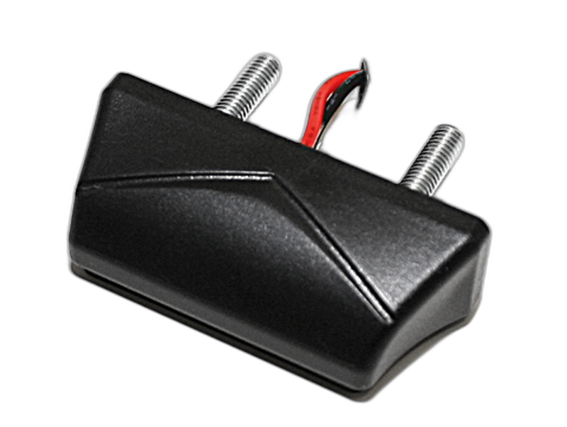 smart LED license plate lights, black