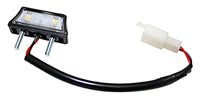 smart LED license plate lights, black