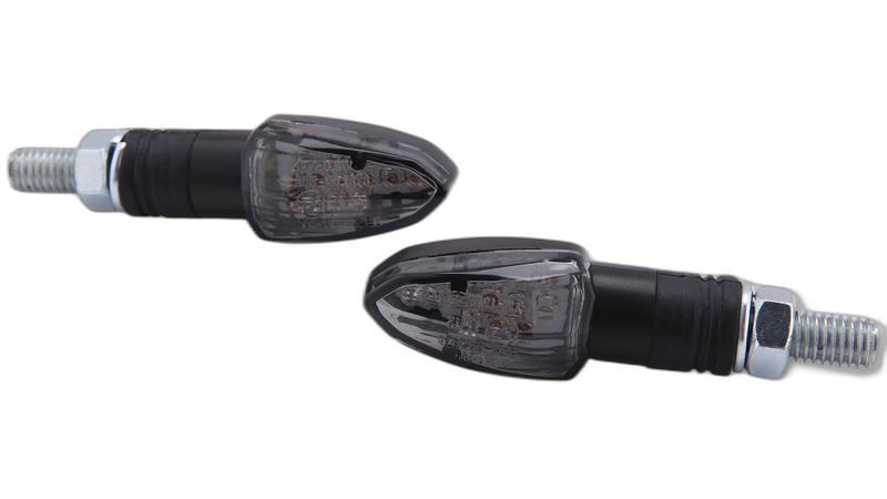 smart LED-Blinker LIZZARD, schwarz, getöntes Glas